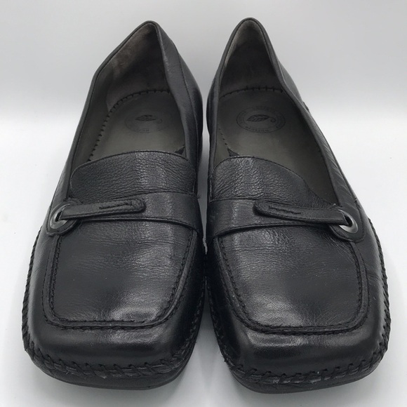Nurture black square toe loafers, 9M - Picture 2 of 8